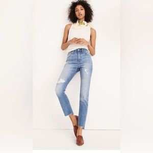 Madewell High-Rise Slim Boy Jean: Step-Hem Edition Sz 27